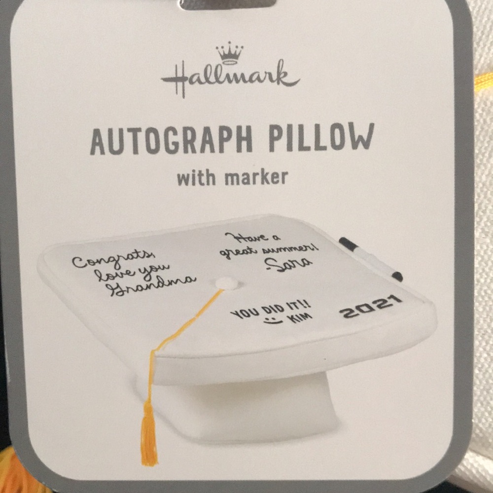 Brand new Autograph pillow with marker